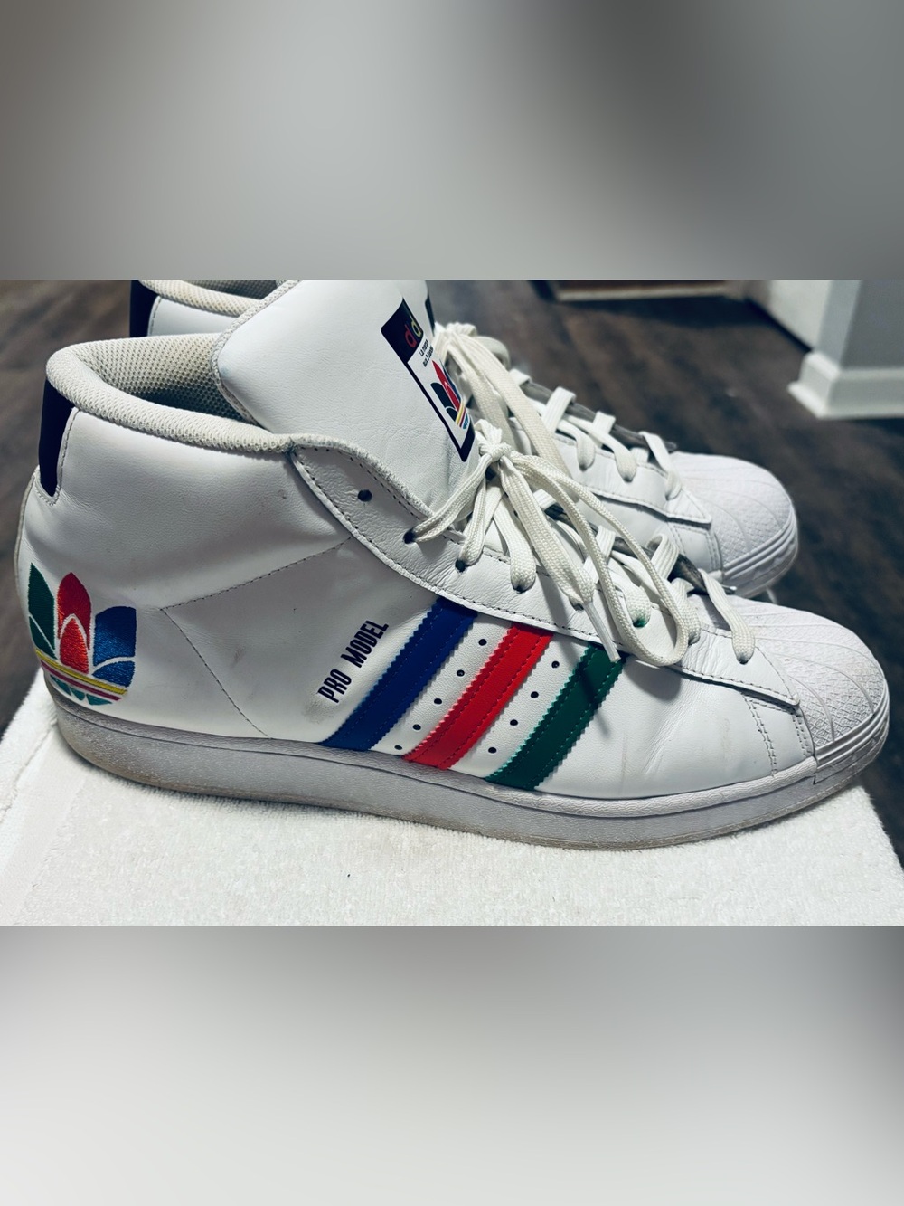 Size 12 - adidas Superstar Colorful Trefoil - Cloud White 2020 -  ProModel